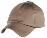 Women's Adjustable Satin Feel Low Profile Baseball Dad Cap Hat