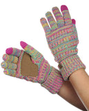 C.C Unisex Cable Knit Winter Warm Anti-Slip Touchscreen Texting Gloves