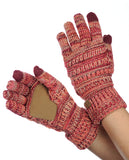 C.C Unisex Cable Knit Winter Warm Anti-Slip Touchscreen Texting Gloves