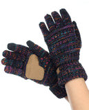 C.C Unisex Cable Knit Winter Warm Anti-Slip Touchscreen Texting Gloves