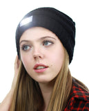 NYFASHION101® LED Hands Free Light Winter Cable Knit Cuff Beanie Hat