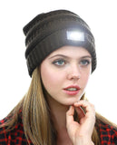 NYFASHION101® LED Hands Free Light Winter Cable Knit Cuff Beanie Hat