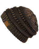 Unisex Trendy Warm Chunky Soft Stretch Cable Knit Slouchy Beanie Skully