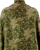 NYFASHION101 Large Soft Double Layer Jacquard Paisley Print Scarf Shawl Wrap- Olive