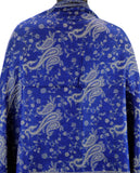 NYFASHION101 Large Soft Double Layer Jacquard Paisley Print Scarf Shawl Wrap- Royal Blue