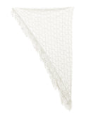 NYFASHION101® Lightweight Lace Fringe Tassel Open Hole Triangle Shawl Scarf