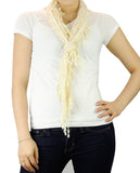 NYFASHION101® Lightweight Lace Fringe Tassel Open Hole Triangle Shawl Scarf