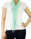 NYFASHION101® Lightweight Lace Fringe Tassel Open Hole Triangle Shawl Scarf