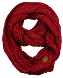 Soft Winter Warm Chunky Knit Cowl Infinity Loop Scarf