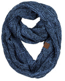 Soft Winter Warm Chunky Knit Cowl Infinity Loop Scarf
