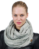 Soft Winter Warm Chunky Knit Cowl Infinity Loop Scarf