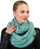 Soft Winter Warm Chunky Knit Cowl Infinity Loop Scarf