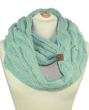Soft Winter Warm Chunky Knit Cowl Infinity Loop Scarf