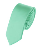 Mens Solid Color 2" Skinny Tie