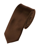 Mens Solid Color 2" Skinny Tie