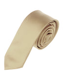Mens Solid Color 2" Skinny Tie