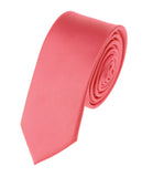 Mens Solid Color 2" Skinny Tie