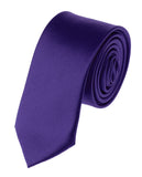 Mens Solid Color 2" Skinny Tie