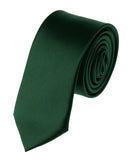 Mens Solid Color 2" Skinny Tie