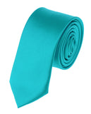 Mens Solid Color 2" Skinny Tie