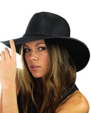 NYFASHION101 Teardrop Dent Braided Trim Casual Panama Fedora Sun Hat