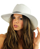NYFASHION101 Teardrop Dent Braided Trim Casual Panama Fedora Sun Hat