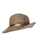 NYFASHION101 Metallic Thread Glossy 3-Tone Band Mini Flop Flip Up Brim Sun Hat