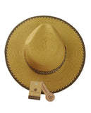 NYFASHION101 Multicolor Weaved Band and Trim Panama Fedora Hat