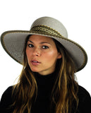NYFASHION101 Multicolor Weaved Band and Trim Panama Fedora Hat