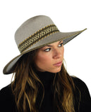 NYFASHION101 Multicolor Weaved Band and Trim Panama Fedora Hat