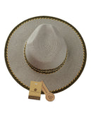 NYFASHION101 Multicolor Weaved Band and Trim Panama Fedora Hat