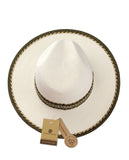 NYFASHION101 Multicolor Weaved Band and Trim Panama Fedora Hat