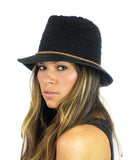 NYFASHION101 Braided Trim Spring Summer Cotton Lace Vented Fedora Hat