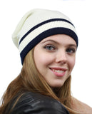 NYfashion101 Trendy Baggy Slouchy & Comfort Knitted Daily Beanie Hat w/Stripe