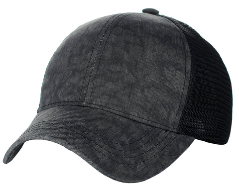 C.C Unisex Tie Dye Pattern Front Panel Adjustable Mesh Trucker Baseball Cap