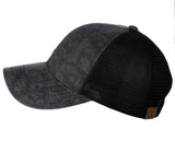 C.C Unisex Tie Dye Pattern Front Panel Adjustable Mesh Trucker Baseball Cap