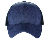 C.C Unisex Tie Dye Pattern Front Panel Adjustable Mesh Trucker Baseball Cap