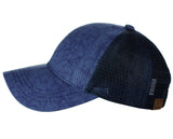 C.C Unisex Tie Dye Pattern Front Panel Adjustable Mesh Trucker Baseball Cap