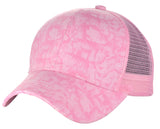 C.C Unisex Tie Dye Pattern Front Panel Adjustable Mesh Trucker Baseball Cap