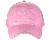 C.C Unisex Tie Dye Pattern Front Panel Adjustable Mesh Trucker Baseball Cap