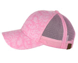 C.C Unisex Tie Dye Pattern Front Panel Adjustable Mesh Trucker Baseball Cap