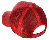 C.C Unisex Tie Dye Pattern Front Panel Adjustable Mesh Trucker Baseball Cap