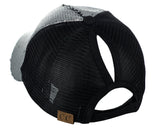 C.C Ponycap Messy Bun Ponytail Reversible Magic Sequin Adjustable Baseball Cap