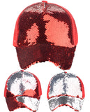 C.C Ponycap Messy Bun Ponytail Reversible Magic Sequin Adjustable Baseball Cap