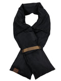 C.C Unisex Soft Slim Warm Insulating Quilted Puffer Scarf Neckwarmer
