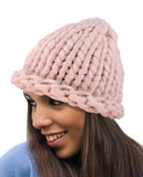 Solid Color Handmade Big Chunky Loop Helsinski Hat Beanie