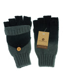 NYfashion101 Exclusive Unisex Two Tone Convertible Flip Glove Mittens