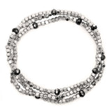 Women's 3 Piece Simple Bead Stretch Bracelet