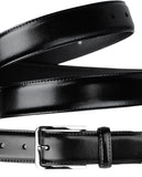 Eurosport Men's Polished Bonded Leather Cut-To-Fit Belt with Metal Square Buckle, GL087