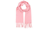 Unisex Classic Softer Than Cashmere Plain Fringe End Scarf